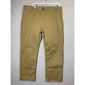 7 Diamonds Pants Mens 38x32 (31) Brown Straight Fit Khaki Golf Performance